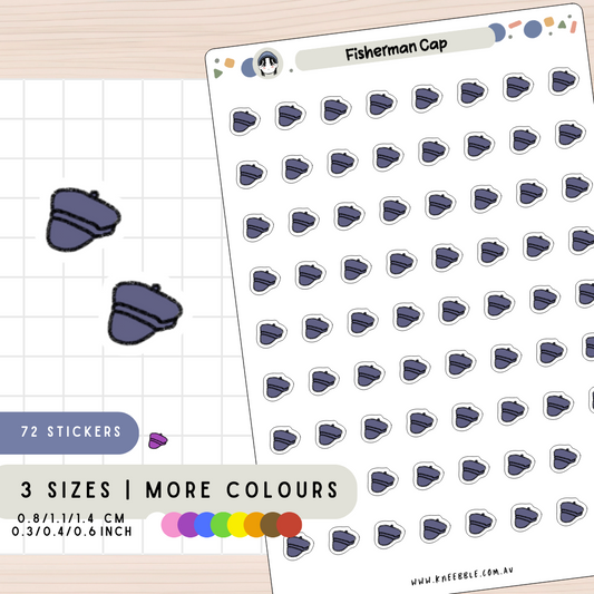 Fisherman Cap Planner Stickers