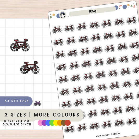 Bike Bicycle Planner Stickers