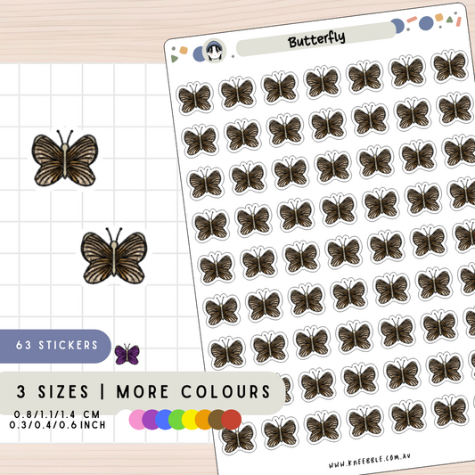 Butterfly Insect Planner Stickers