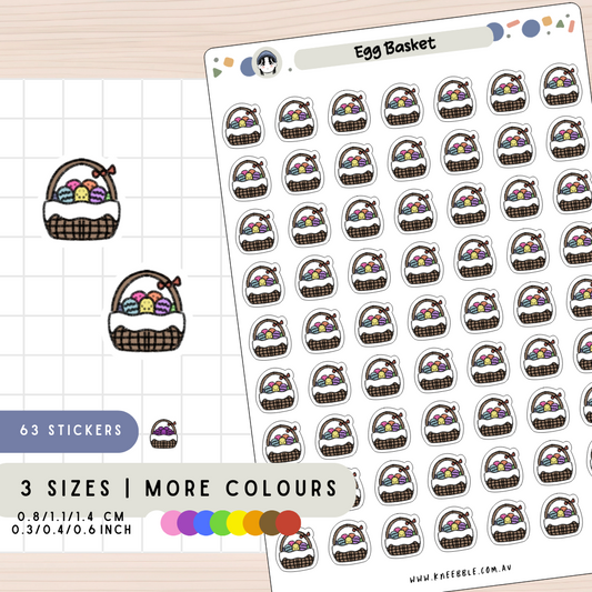 Egg Basket Planner Stickers
