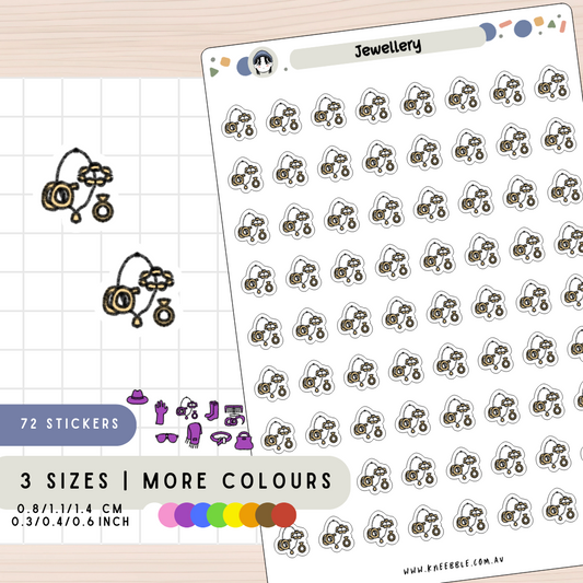 Jewellery Planner Stickers