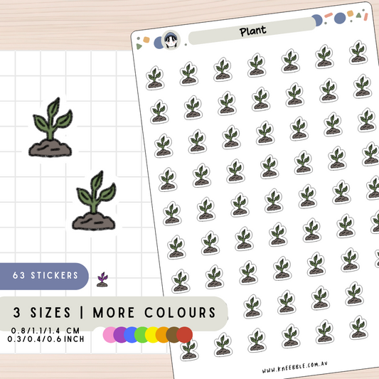 Plant Grow Planner Stickers