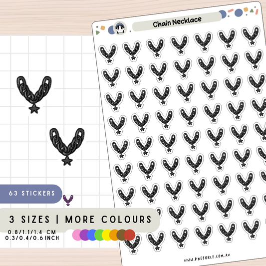 Chain Necklace Planner Stickers