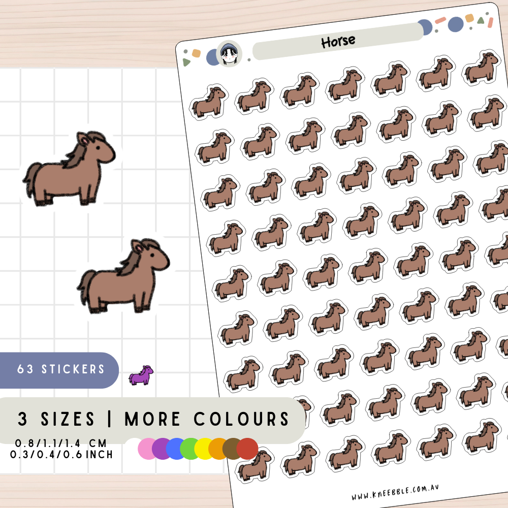 Horse Equestrian Planner Stickers
