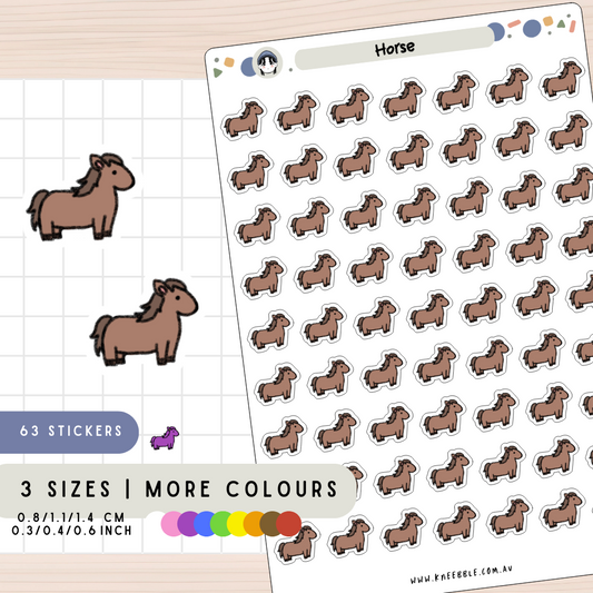 Horse Equestrian Planner Stickers