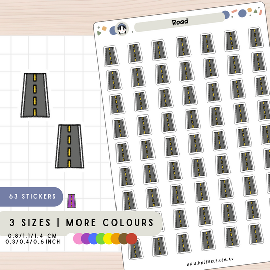 Road Drive Planner Stickers