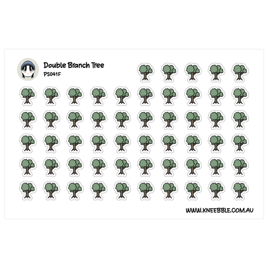 a grid of small green tree icons arranged in a repeating pattern.