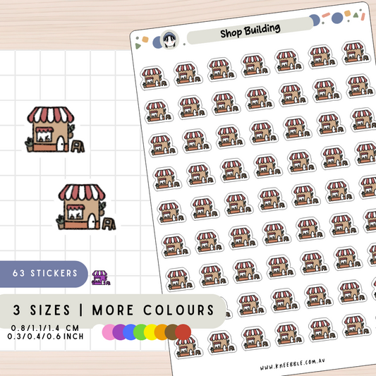 Shop Building Planner Stickers