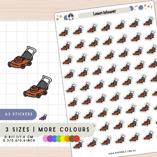 Lawn Mower Planner Stickers