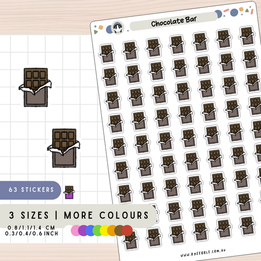 Chocolate Bar Planner Stickers