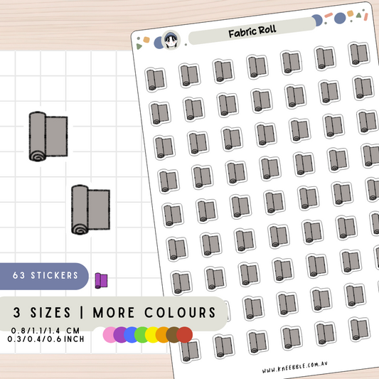 Fabric Roll Craft Planner Stickers