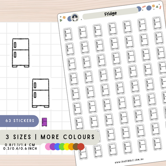 Fridge Kitchen Food Planner Stickers
