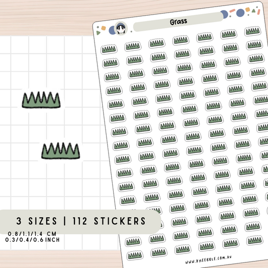 Grass Nature Planner Stickers