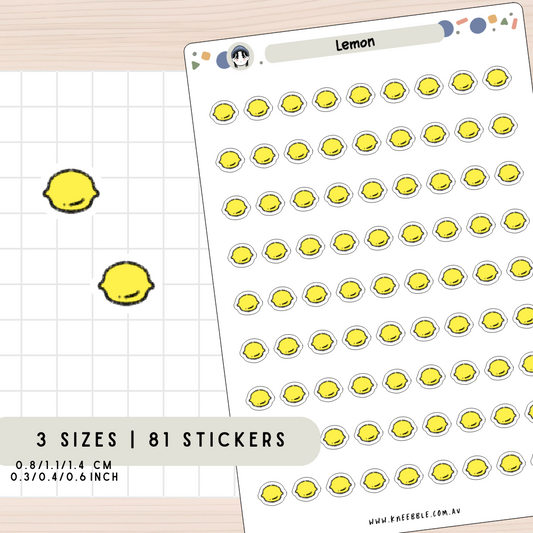 Lemon Planner Stickers