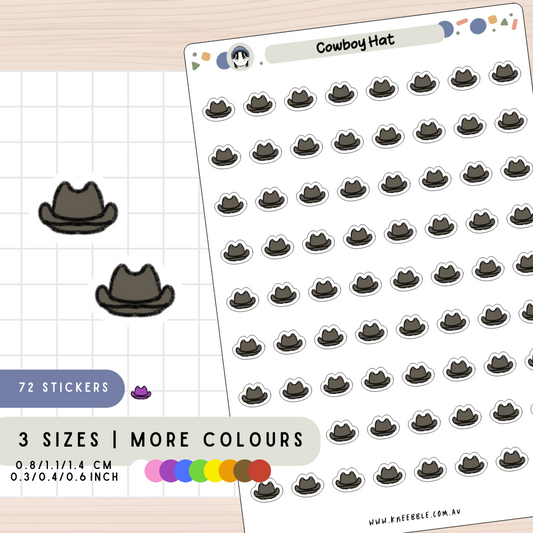 Cowboy Hat Planner Stickers