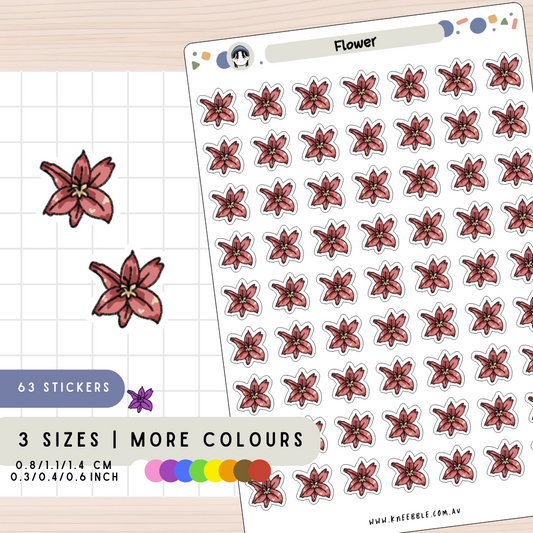Flower Botanical Planner Stickers