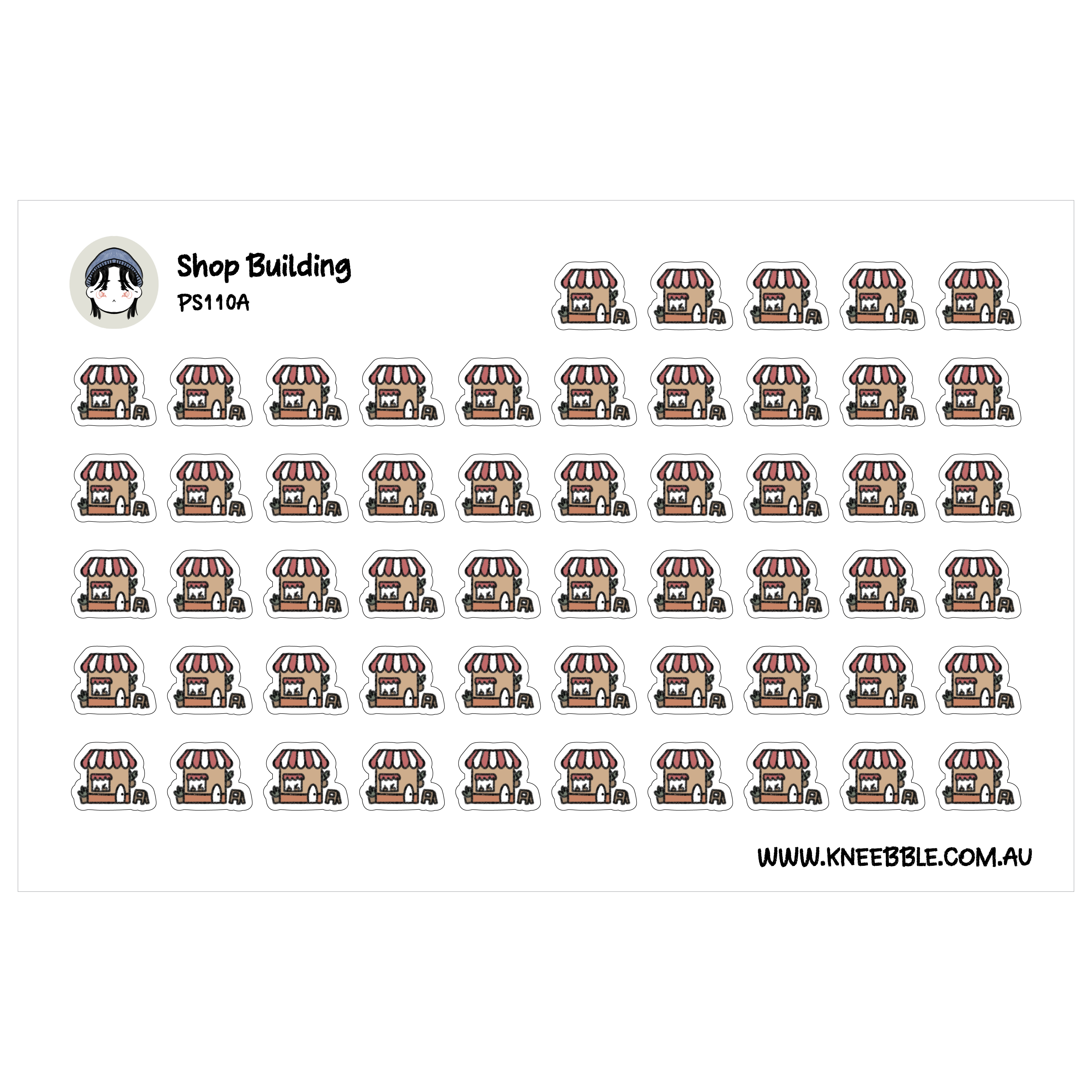 Shop Building Stickers - Retail Planner Stickers for Organize Shop ...