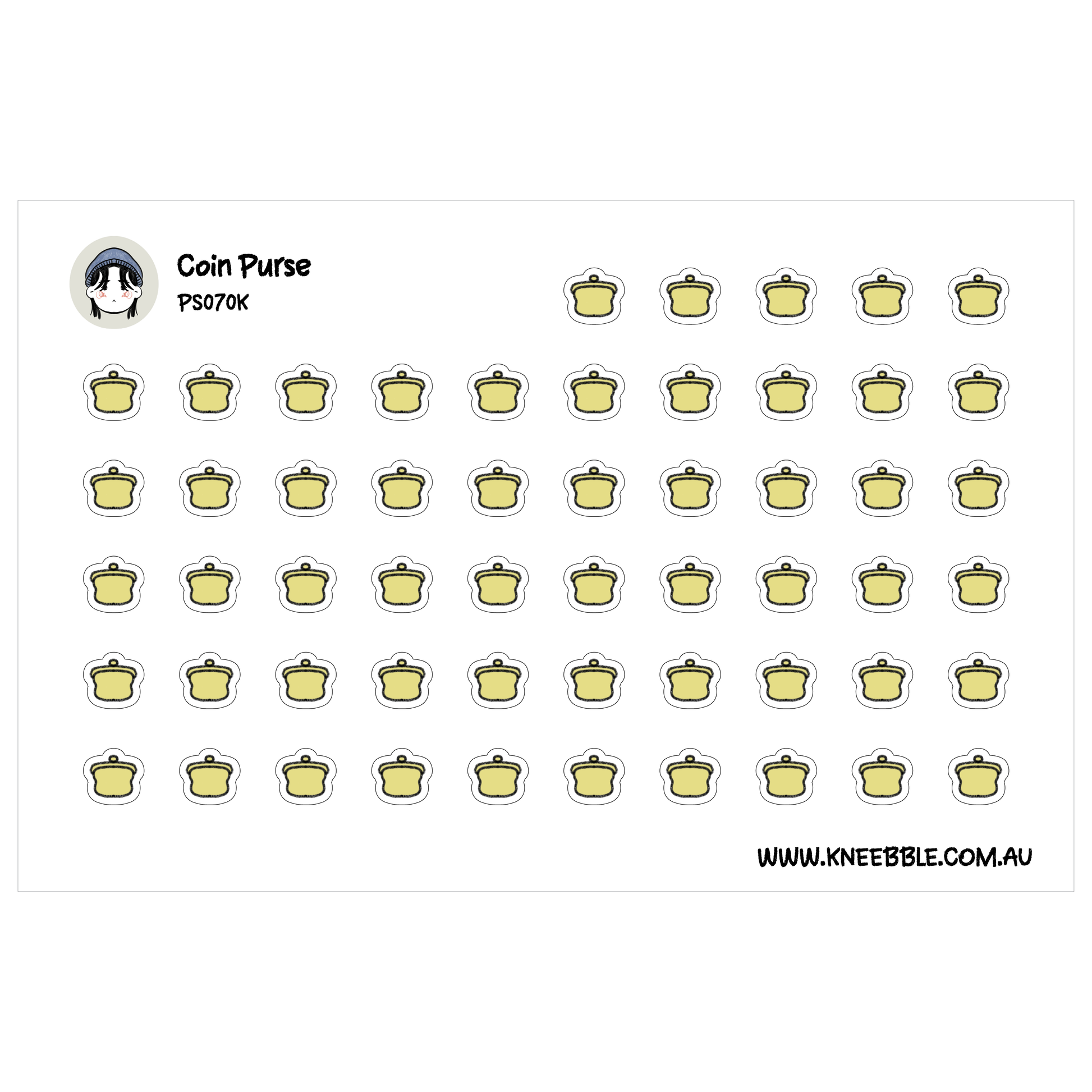 a grid of small yellow icons arranged in a repeating pattern.