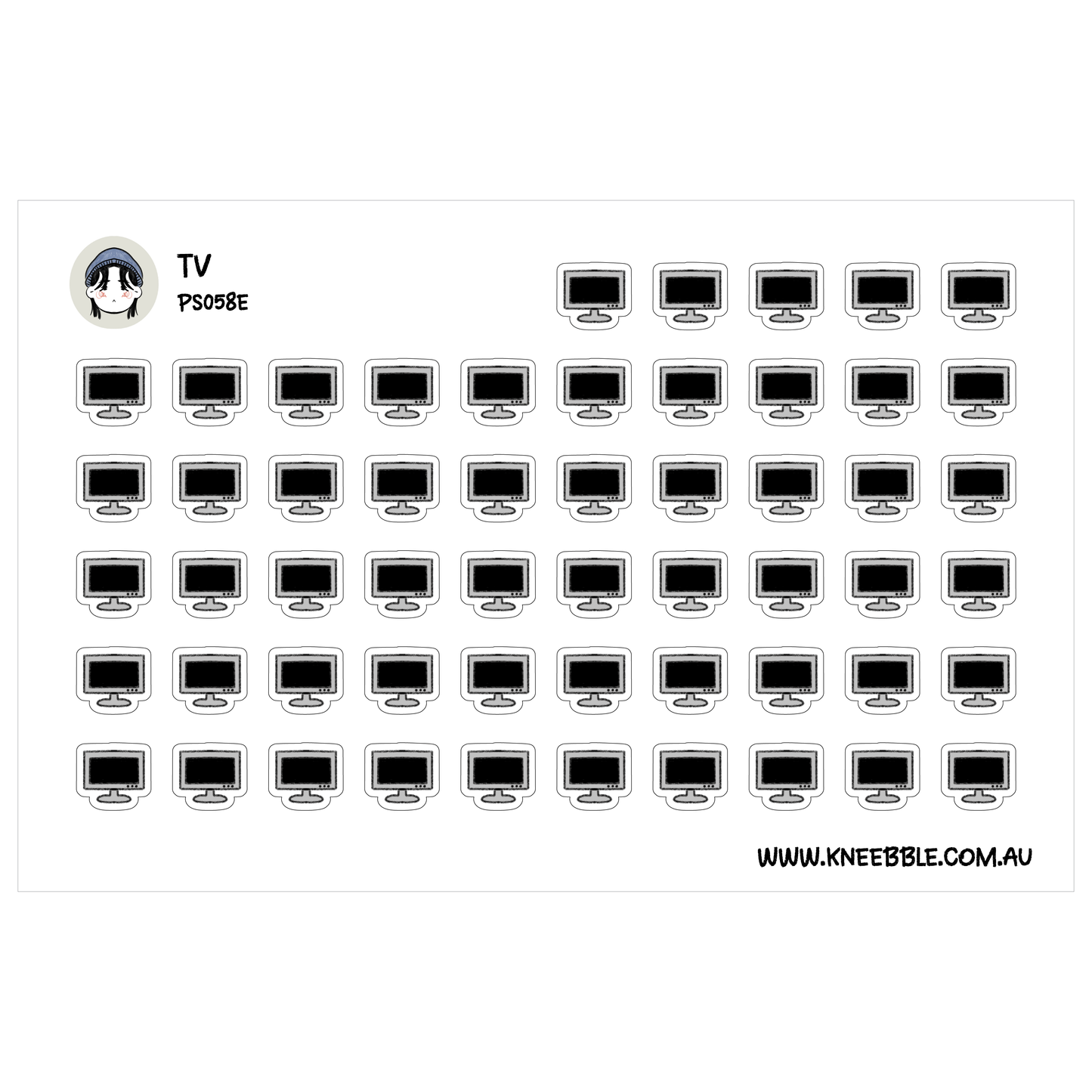a grid of black and white icons depicting various computer monitors or screens.