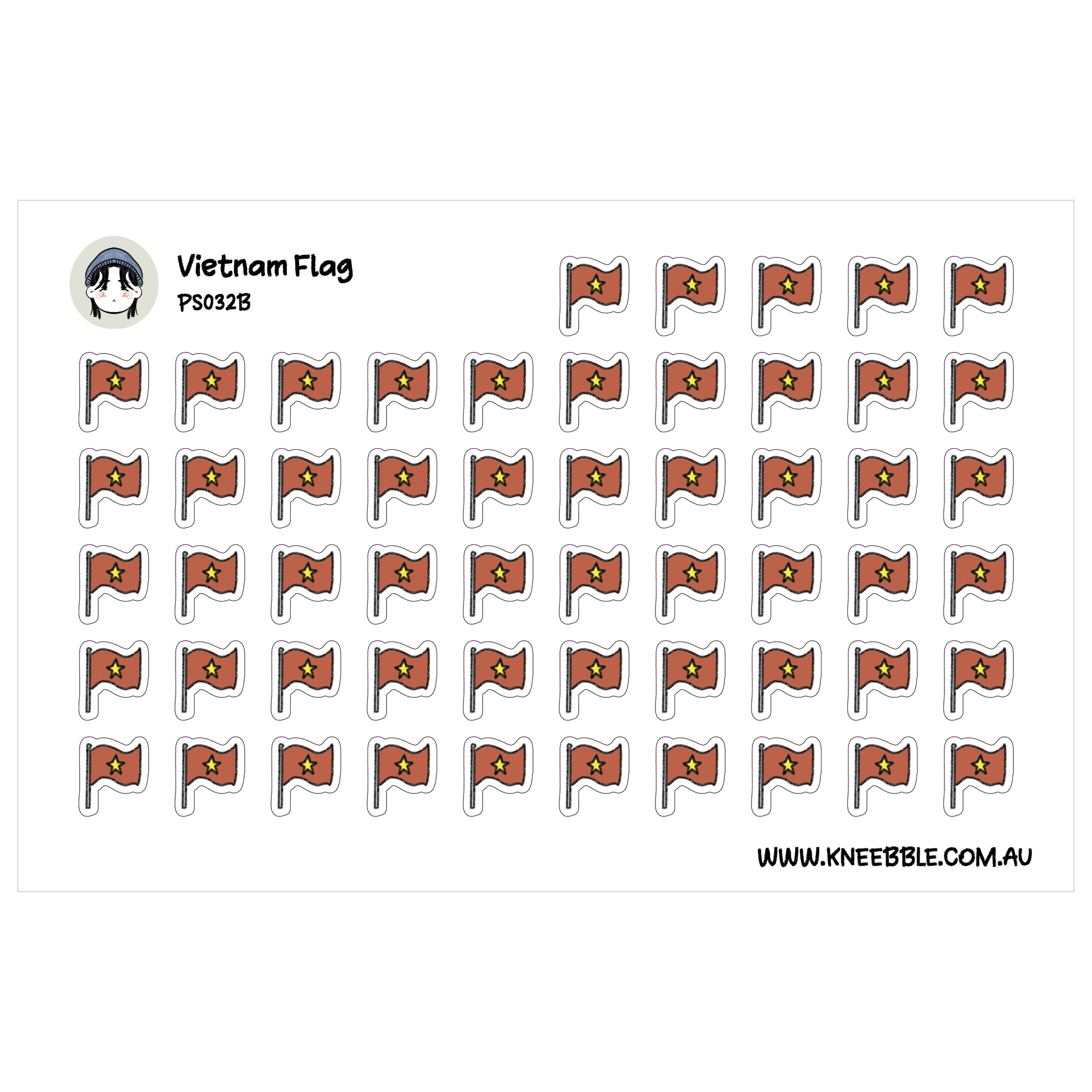 a grid of small red flags, each featuring a yellow star on a white background. The flags are arranged in rows and columns, creating a visually appealing pattern.