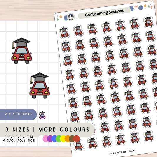 Car Lesson Planner Stickers