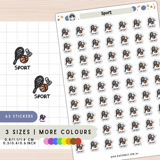 Sport Planner Stickers