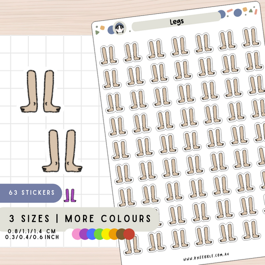 Legs Anatomy Planner Stickers