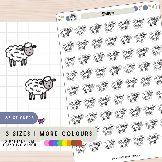 Sheep Lamb Planner Stickers