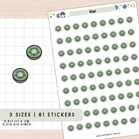 Kiwi Fruit Planner Stickers