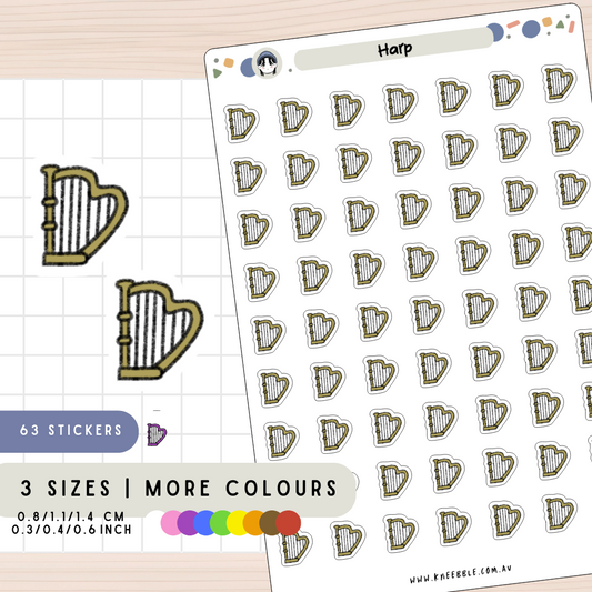 Harp Planner Stickers