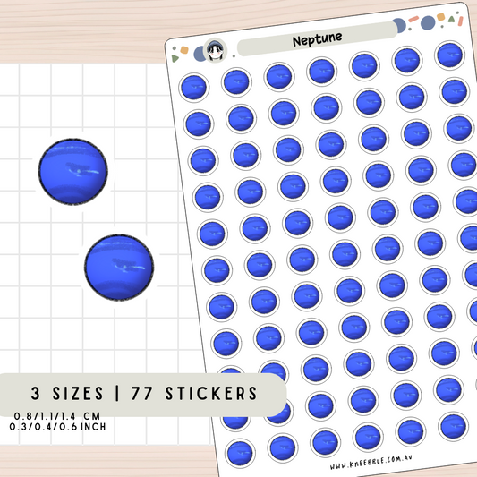 Neptune Planet Planner Stickers