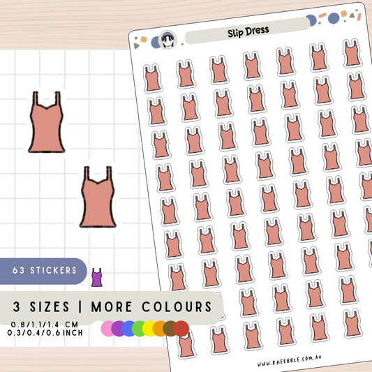 Slip Dress Planner Stickers