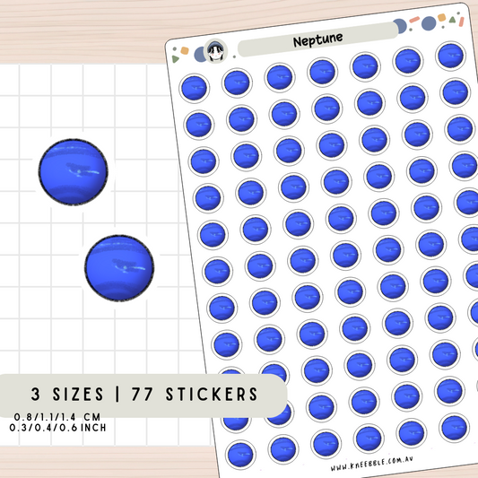 Neptune Planet Planner Stickers