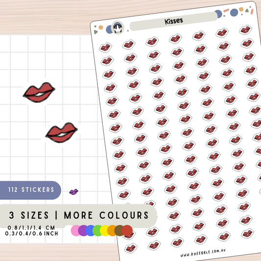 Kisses Planner Stickers