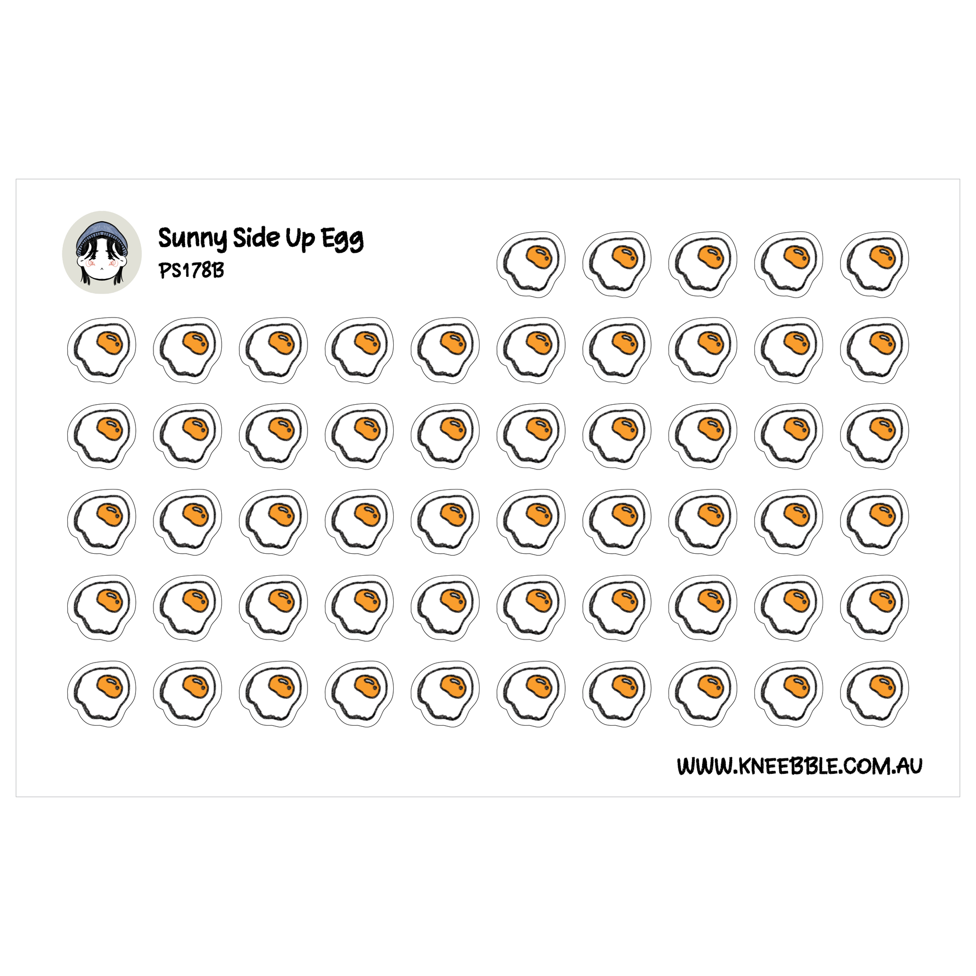 a grid of identical white and orange egg icons arranged in a repeating pattern.