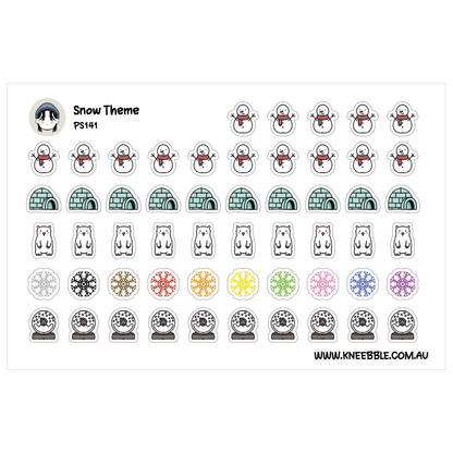 a sticker sheet with different designs on it