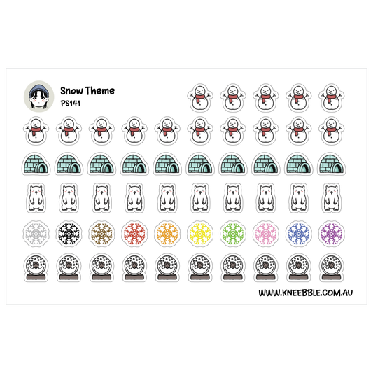 a sticker sheet with different designs on it