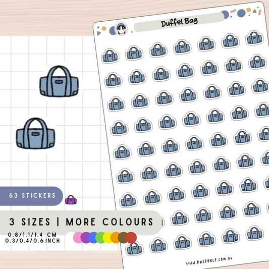 Duffel Bag Planner Stickers