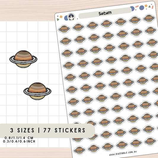 Saturn Planet Planner Stickers