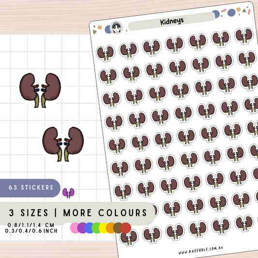 Kidney Health Planner Stickers