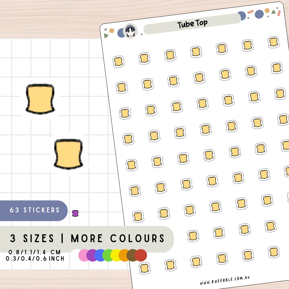 Tube Top Planner Stickers