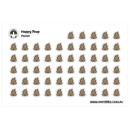 Happy Poop Planner Stickers - Fun Decorative Quirky Stickers