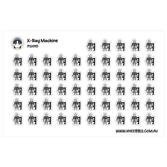 X Ray Machine Planner Stickers - Medical Radiology Stickers