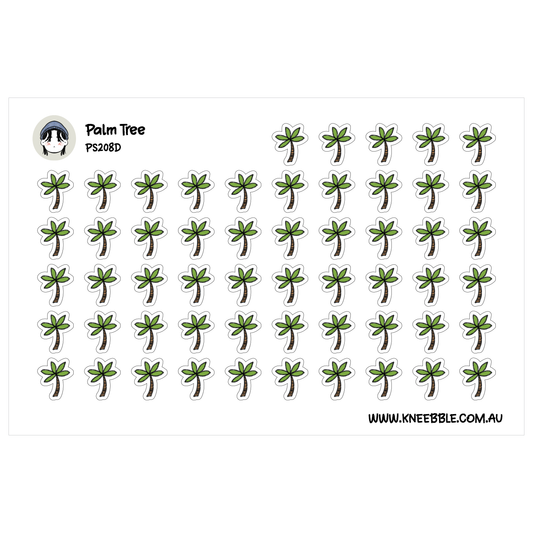 Palm Tree Tropical Nature Planner Stickers