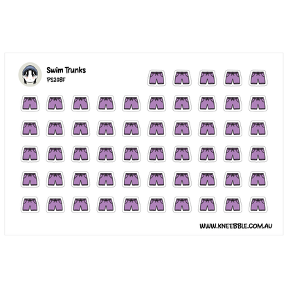 Swim Trunks Beach Swimwear Planner Stickers