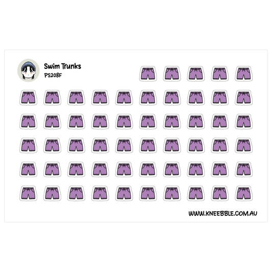 Swim Trunks Beach Swimwear Planner Stickers