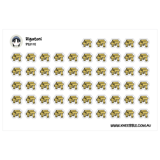 Rigatoni Shape Pasta Planner Stickers - Italian Food Cuisine