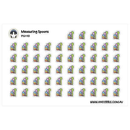 Measuring Spoons Planner Stickers - Bakery Cooking Tools