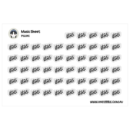 Music Sheet Planner Stickers - Lesson and Orchestra Icons