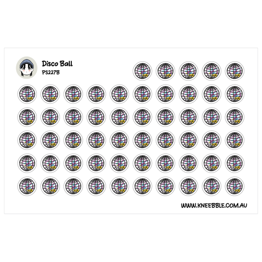 Disco Ball Planner Stickers - Party & Dance Night Icons